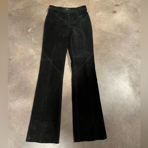 DKNY black real suede pants SZ 2